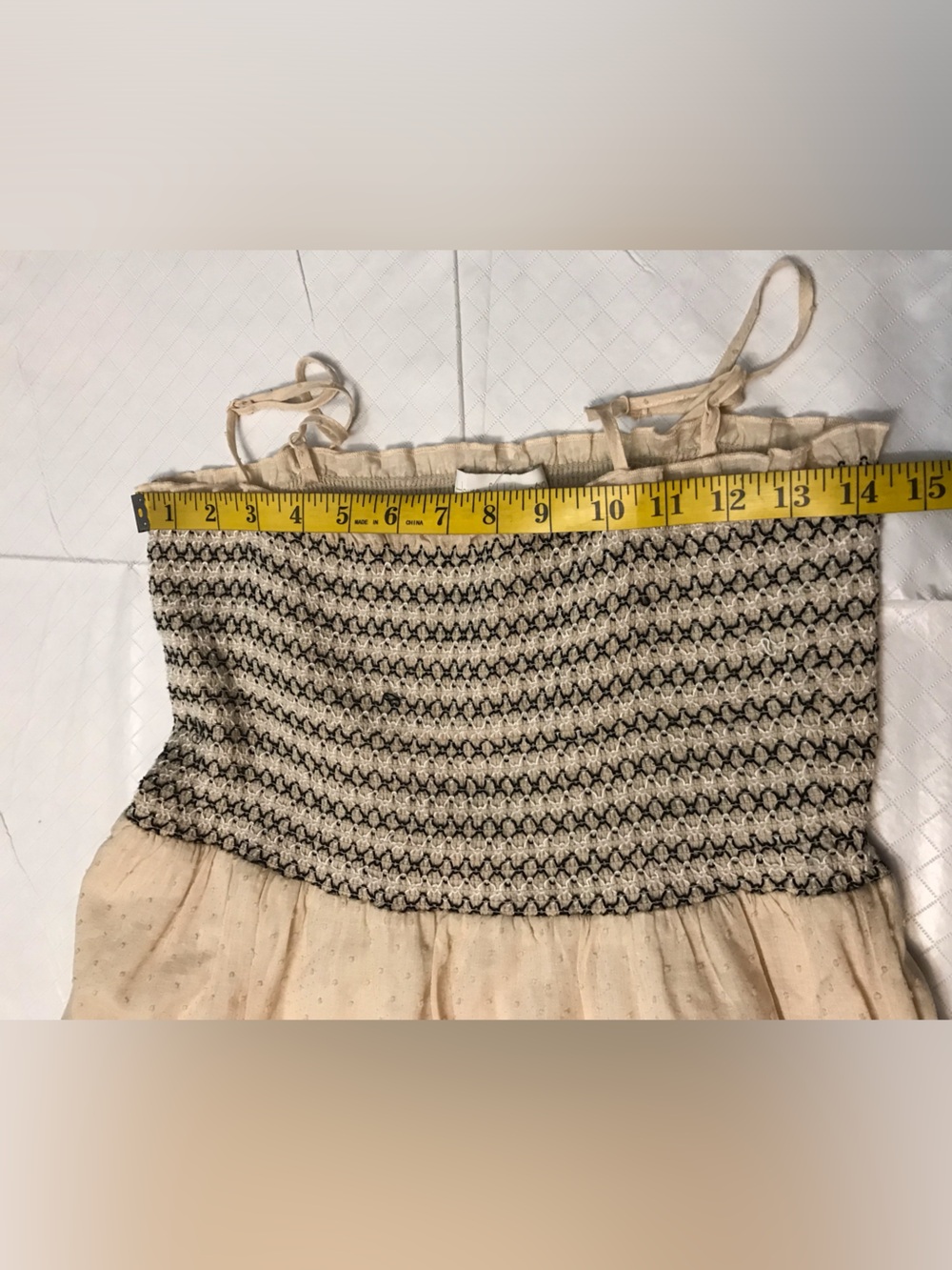 House of Harlow 1960 Cream Maxi Dress with Black Embroidered Accents - Picture 5 of 11